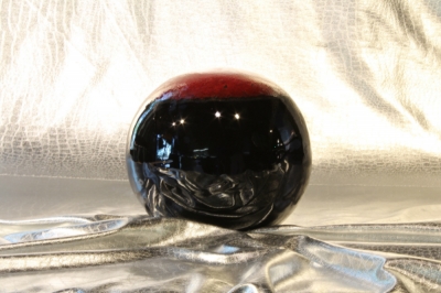 6 inch dark red on Black Fireball